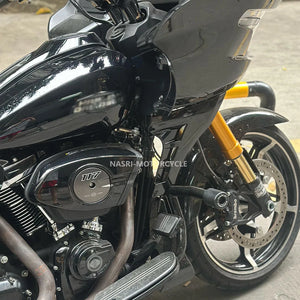 Support de spoiler latéral de carénage noir pour Harley Road Glide - vue 3