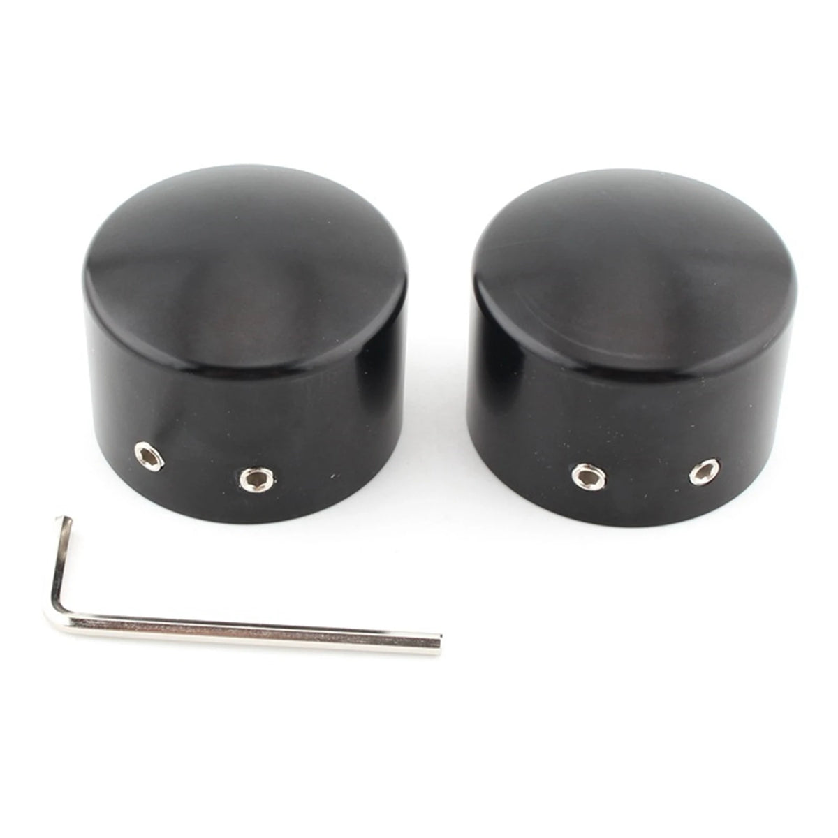 Caches d'écrou d'axe avant 43 mm pour Harley Sportster Dyna Softail - vue 3
