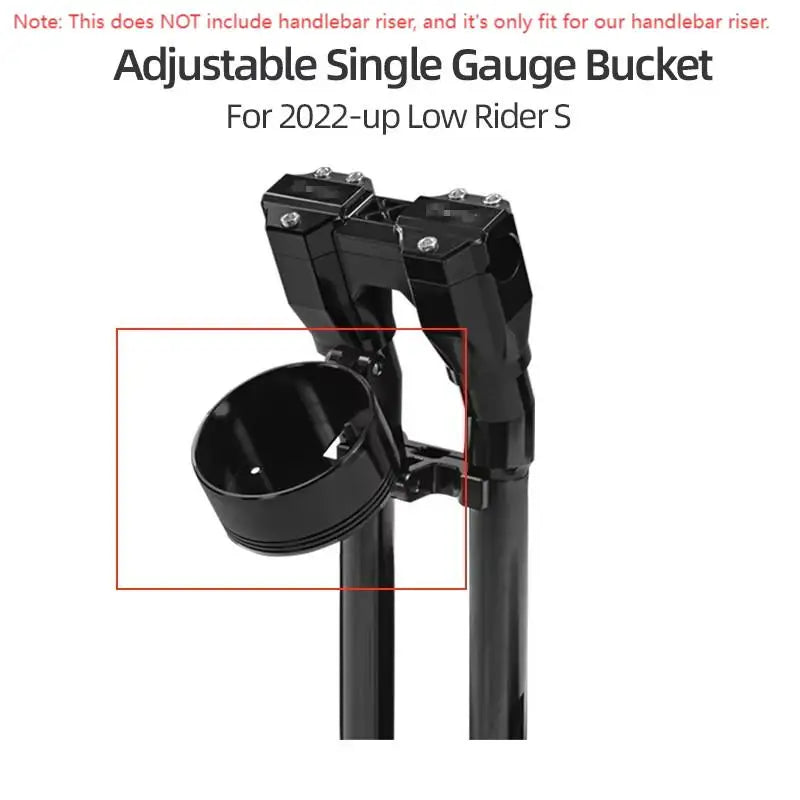 Support de Relocalisation de Compteurs (Gauge Bucket) Réglable - Harley-Davidson Softail Low Rider S 2020-2024 – photo 12/16