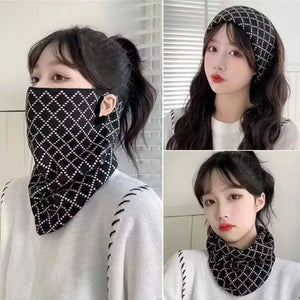 Cache-cou masque en polyester tricoté pour l'hiver - vue 2