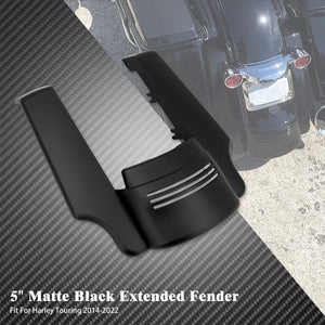 Extension de garde-boue arrière noir brillant pour Harley Touring - vue 7