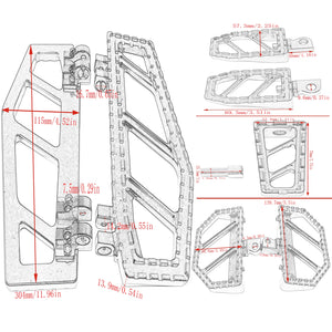 Repose-pieds et pontet de sélecteur antidérapants pour Harley-Davidson Softail, Dyna, Touring & Road King – photo 6/16