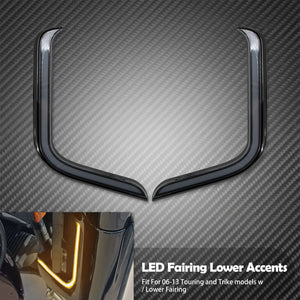 Grilles LED de carénage inférieur clignotant/veilleuse - Harley Touring Street, Electra Glide, Road King 2006-2013 – photo 8/8