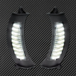 Clignotant avant LED noir avec veilleuse latérale ambre/blanc pour Harley Touring Road Glide - vue 4