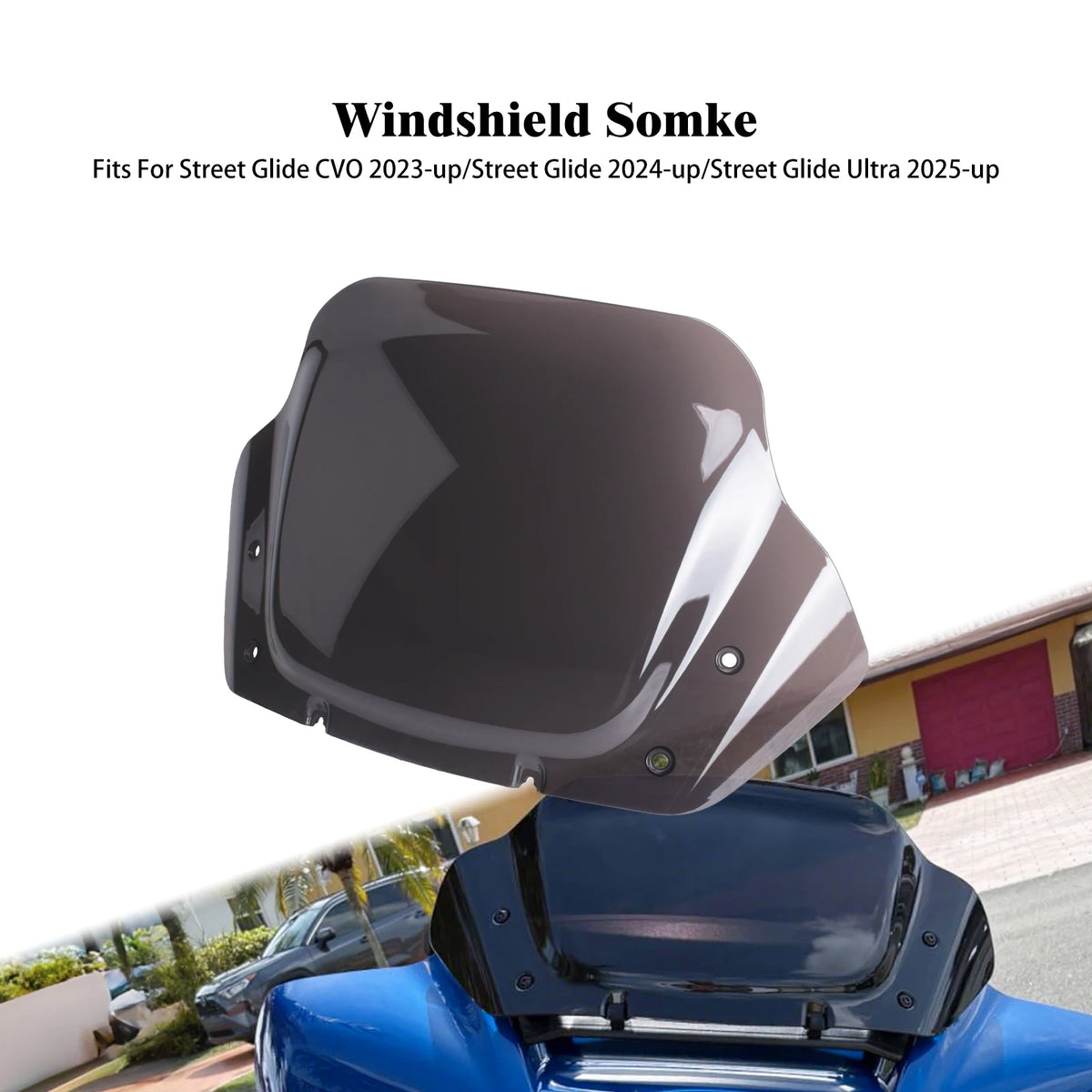 Pare-brise fumé 14 pouces pour Harley-Davidson Street Glide - vue 7