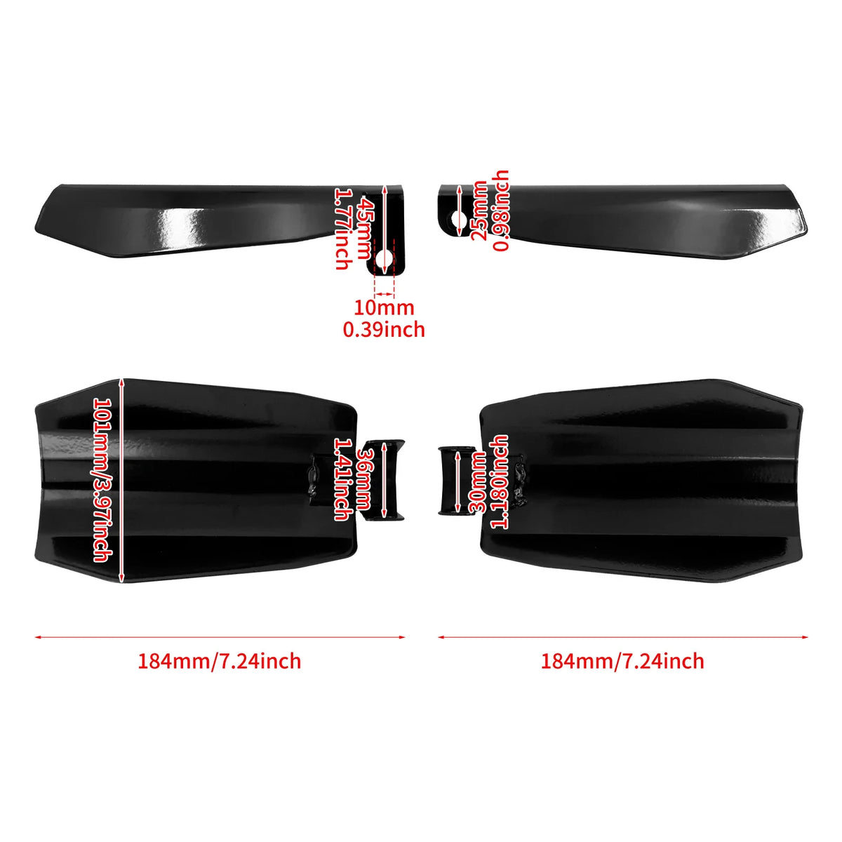Protège-main noir monté sur le guidon d'une Harley-Davidson Sportster - vue 6