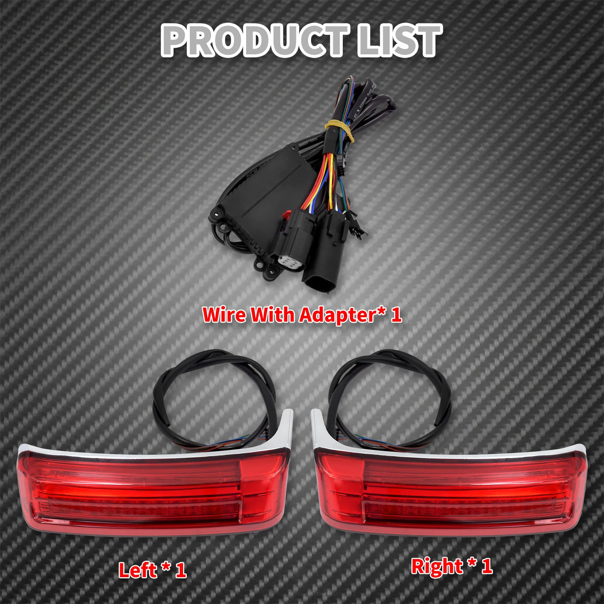Feux LED de sacoche arrière (position/stop/clignotant) pour Harley-Davidson Touring, Road King, Electra Glide, Street Glide, Road Glide FLTRX 1997 et plus – photo 6/10