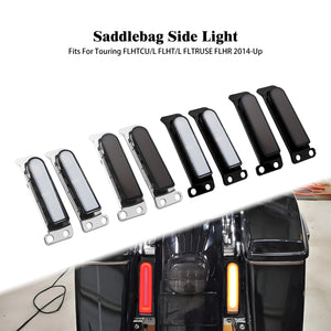 Feu LED de remplissage garde-boue/sacoche avec clignotant latéral arrière pour Harley Touring - vue 1