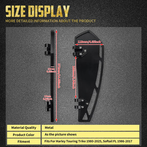 Marchepieds pilote (floorboards) avant - Harley Touring Road Street Electra Glide, Softail FL, FLD – photo 6/8
