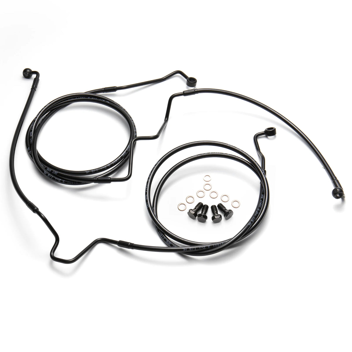 Kit Double Durite de Frein Avant Inférieure Tressée - Harley-Davidson Touring ABS 2014 et plus récent – photo 7/7