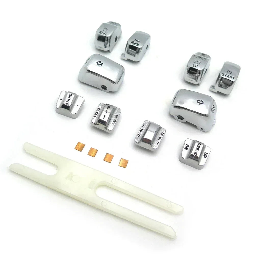 Capuchons de boutons de commodo pour Harley Touring - vue 3