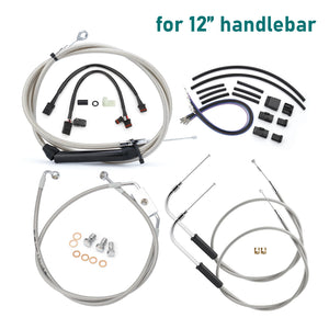 Kit de Câbles Rallongés 12"/14"/16" pour Guidon - Harley-Davidson Sportster XL 2014-2024 (Avec ABS) – photo 8/12