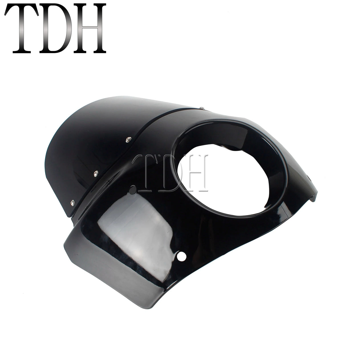 Carénage phare noir avec pare-brise pour Harley-Davidson Dyna Wide Glide - vue 3