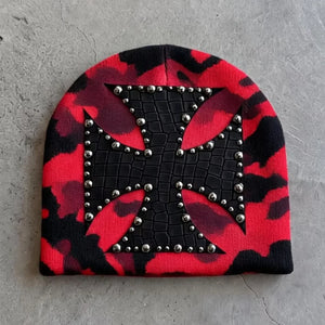 Bonnet tricoté forme dôme style Harajuku streetwear - vue 3