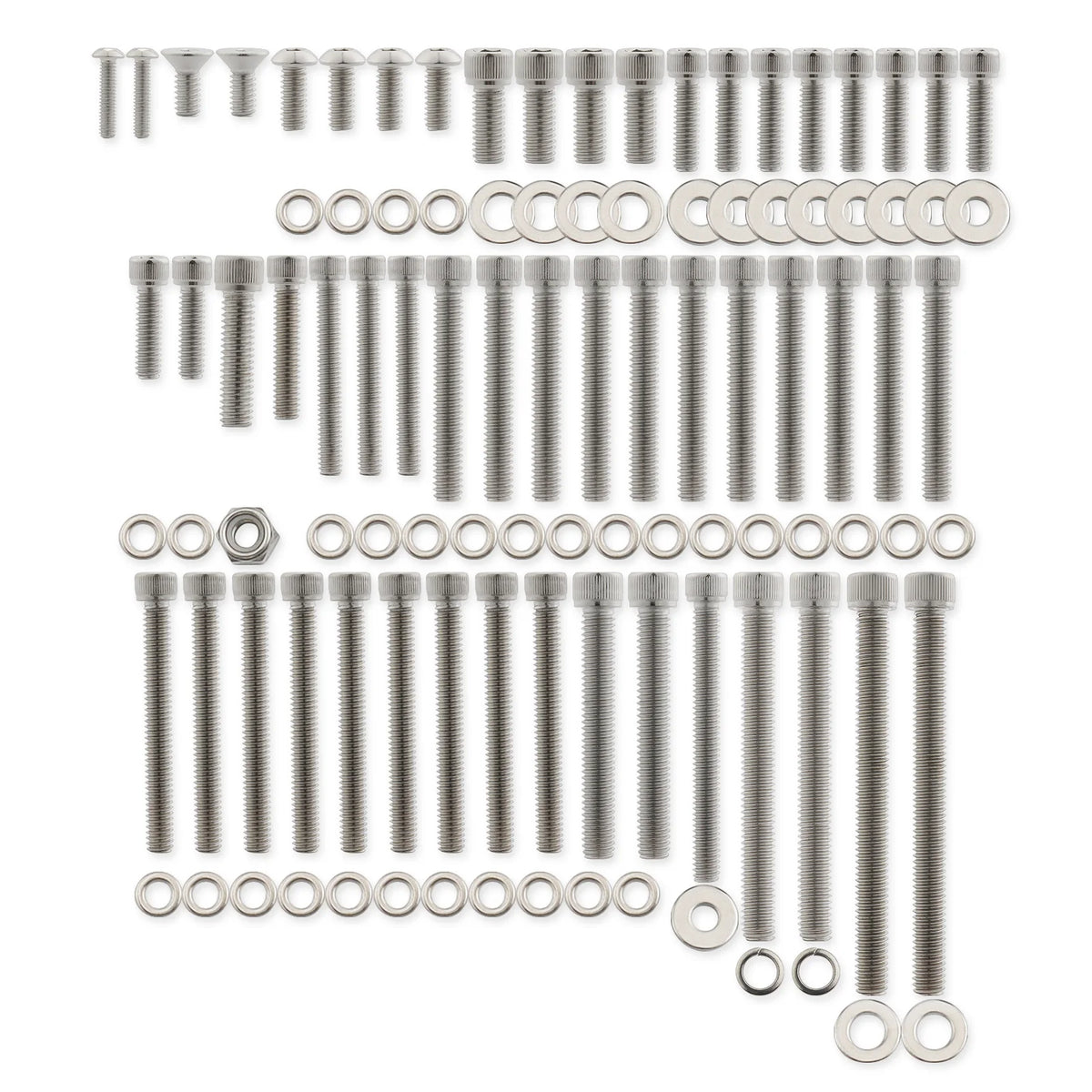 Kit de visserie de carters moteur inox pour Harley Sportster - vue 3