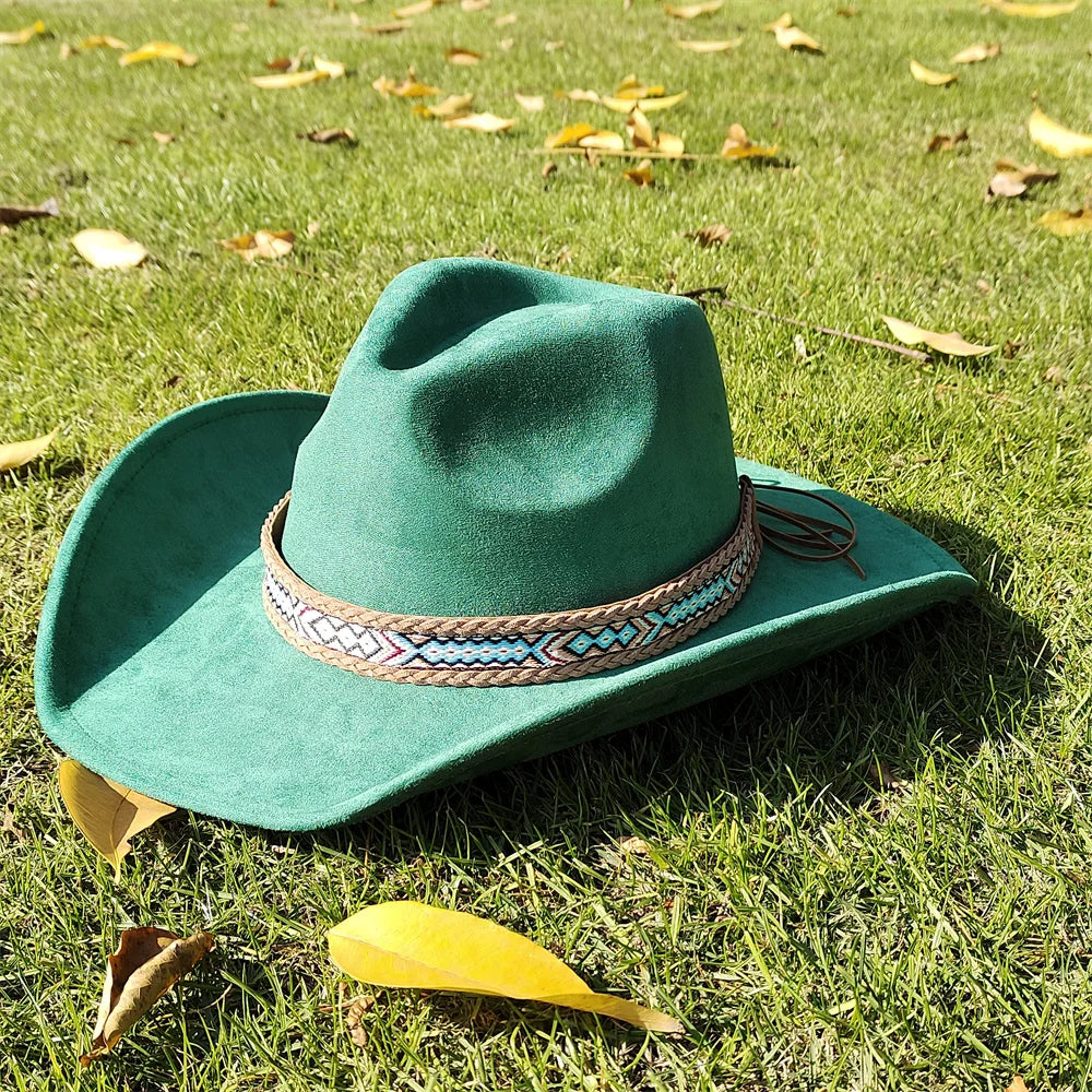 Chapeau cowboy en suédine - vue 19