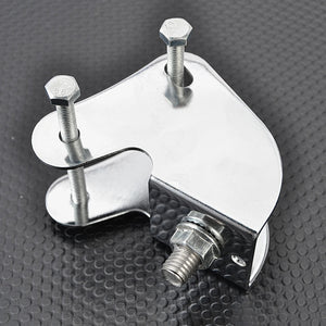 Support inférieur de phare chromé pour Harley - vue 2