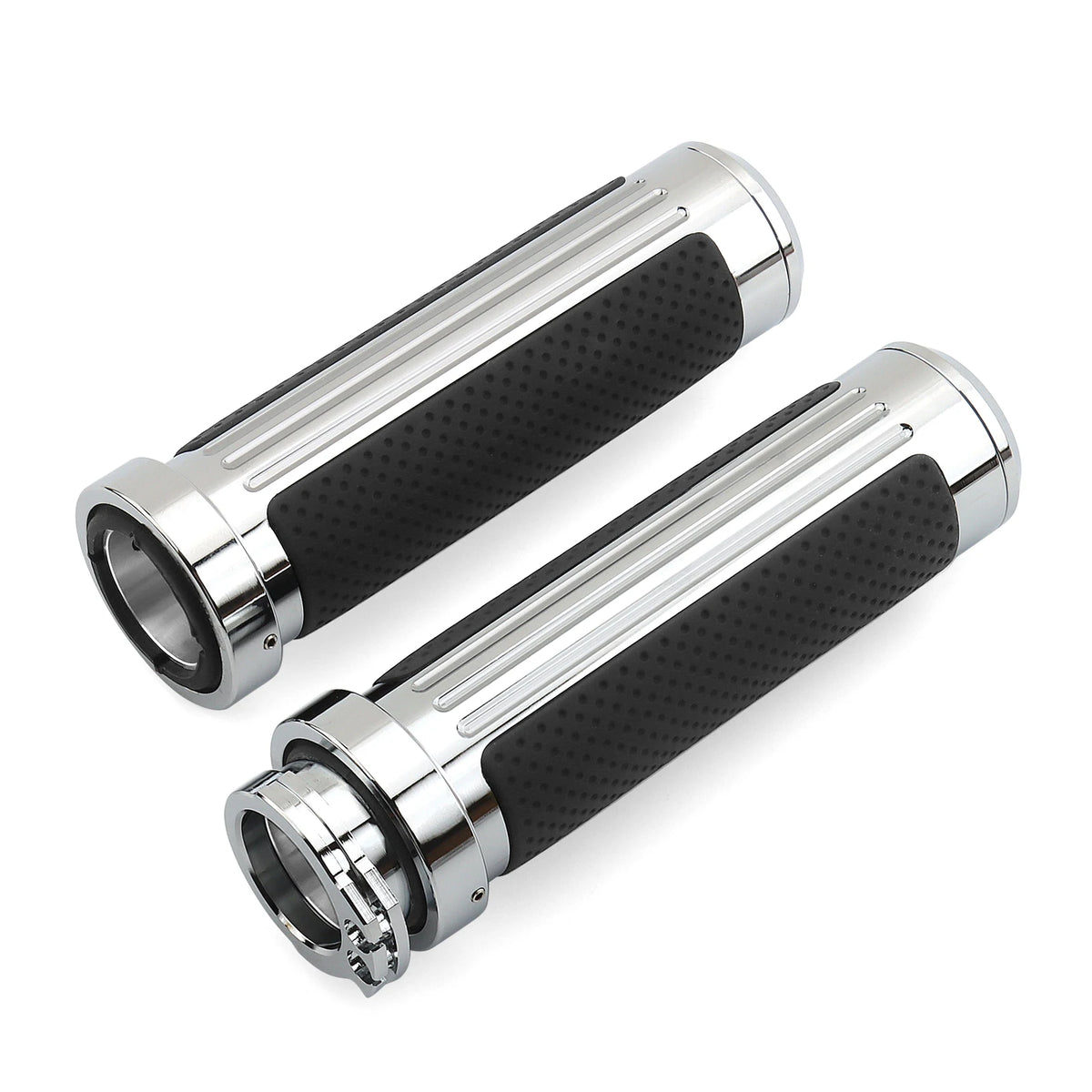 Poignées de guidon aluminium pour Harley Sportster Dyna Softail - vue 2