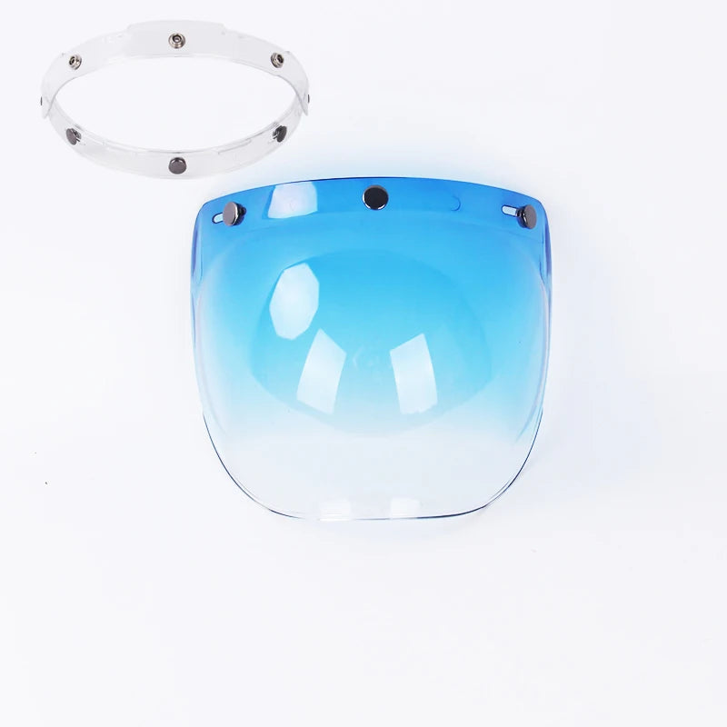 Visière bulle fumée relevable pour casque de moto - vue 8