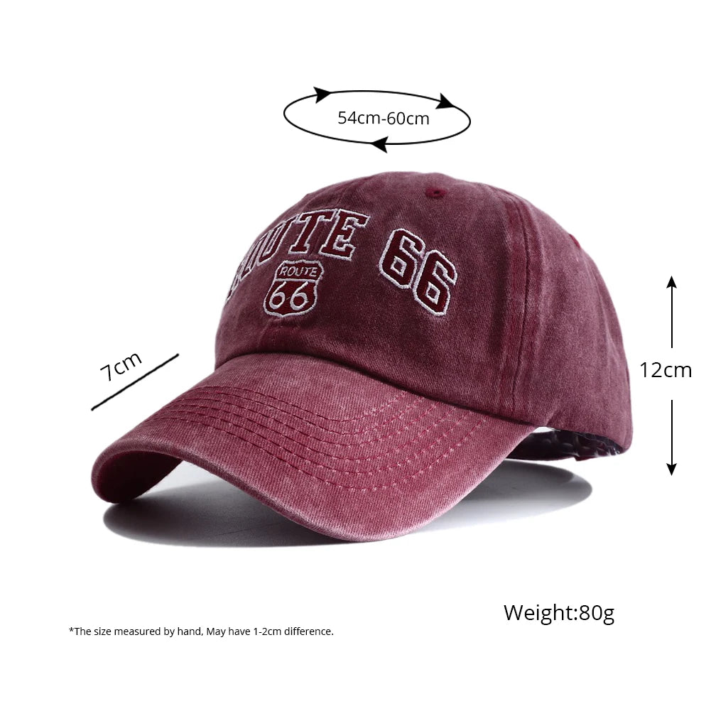 Casquette snapback brodée Route 66 - vue - vue 6