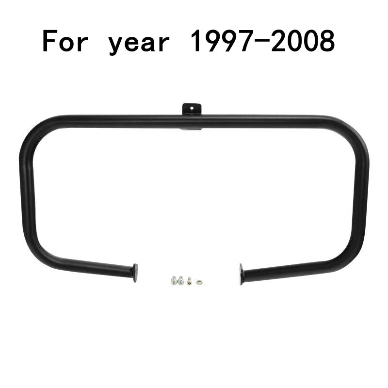 Barre de protection moteur chromée sur Harley Touring - vue 8