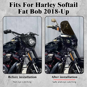 Barre de Protection Moteur Highway Noire (Crash Bar) - Harley-Davidson Softail Street Bob, Low Rider FXBB 2018 et plus – photo 2/9