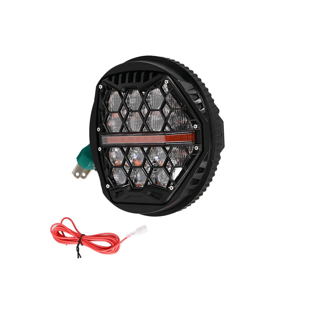 Phare LED performance 5,75 pouces DRL E24 120W pour Harley Sportster, Dyna, Softail - vue 3