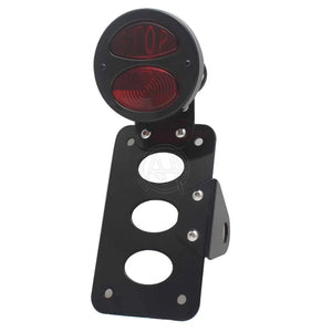 Feu arrière stop LED avec support de plaque latéral pour moto Harley Sportster, Bobber et Chopper - vue 2