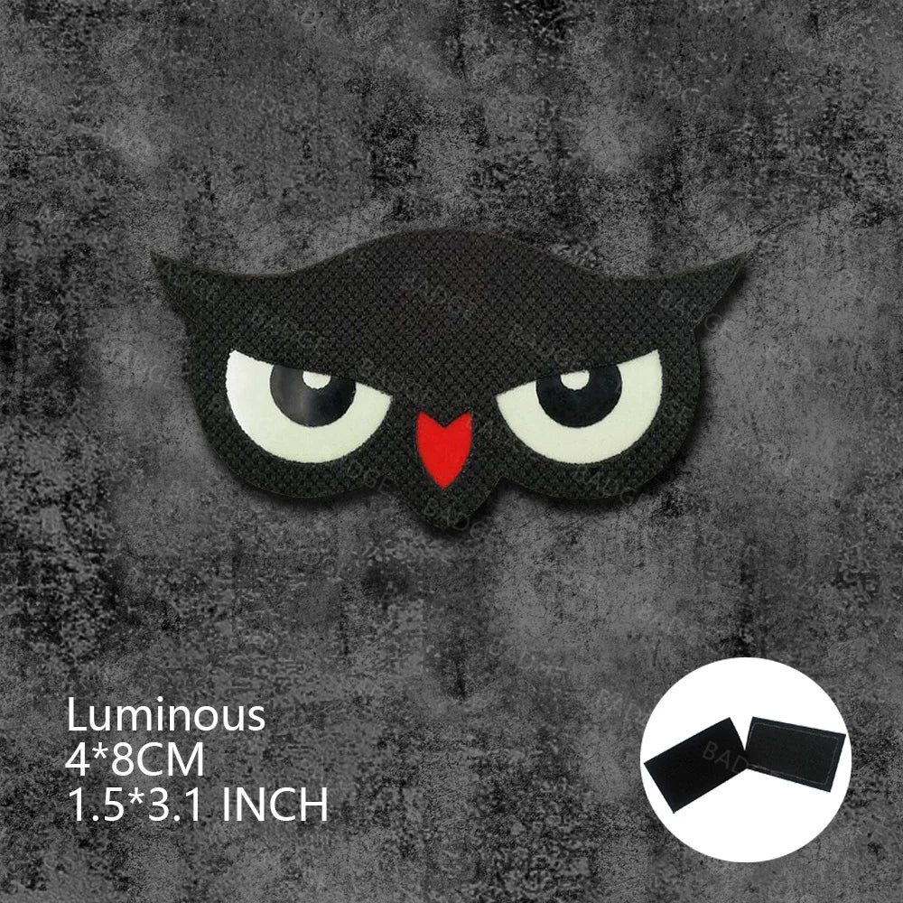 Écusson tactique phosphorescent yeux de chat - vue 20