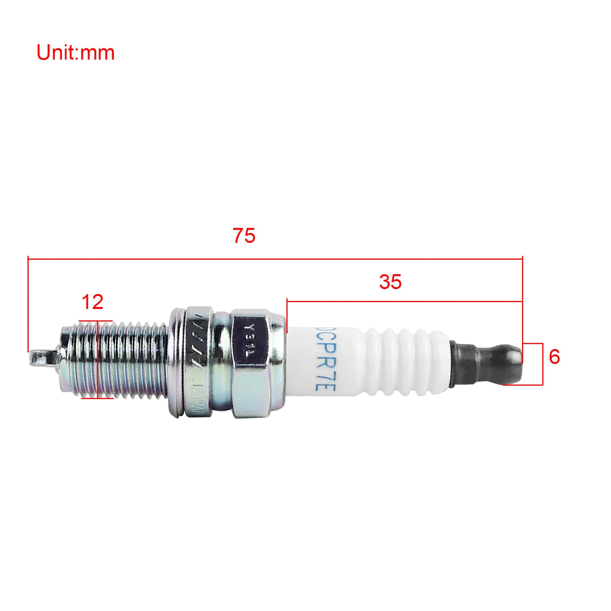Bougie d'allumage DCPR7E pour Harley Sportster 883 et 1200 - vue 1