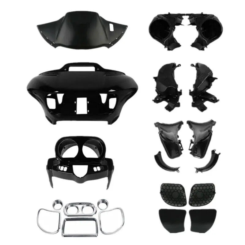 Carénages intérieur et extérieur avec grilles de haut-parleurs et conduits d'air pour Harley-Davidson Road Glide FLTRX 2015-2024 - vue 1