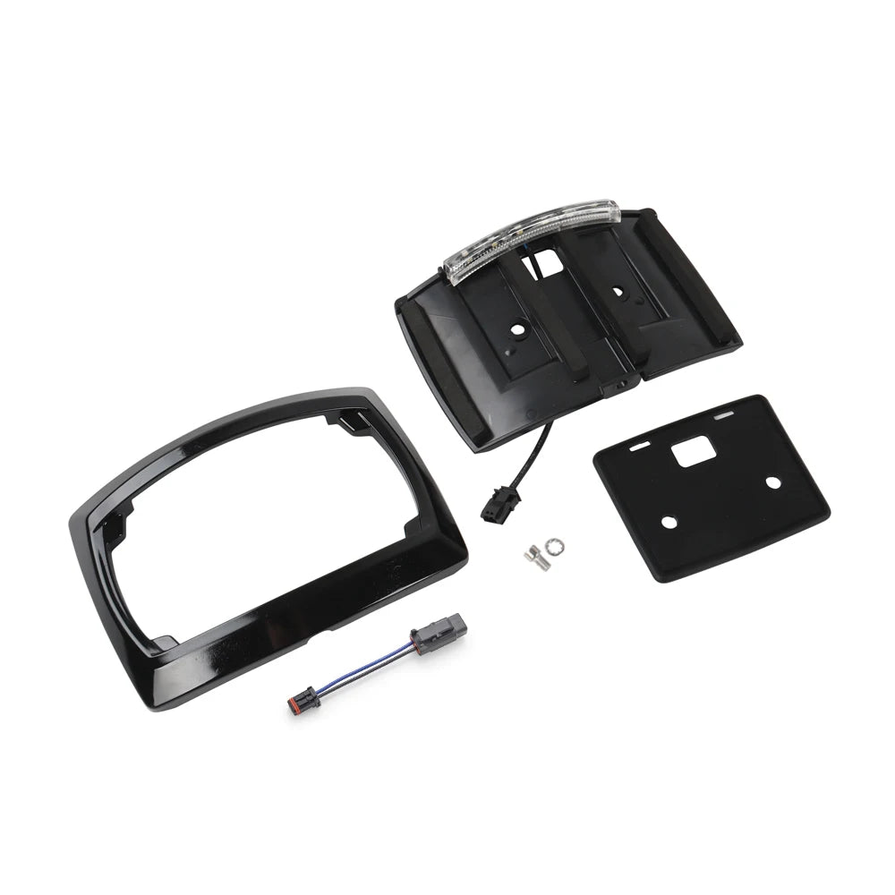Kit de Relocalisation de Plaque d'Immatriculation LED, Cadre Incurvé - Harley-Davidson CVO Electra Glide, Road Glide, Road King 2009-2022 – photo 8/8