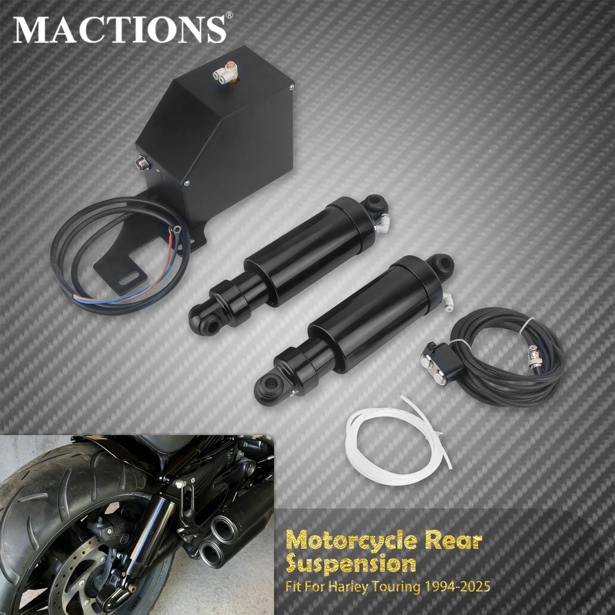 Kit Suspension Arrière Pneumatique - Harley-Davidson Touring 1994-2025 – photo 1/7