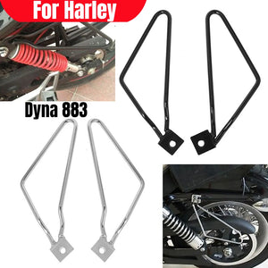Barre de support chromée pour sacoche cavalière de Harley-Davidson Dyna - vue 1