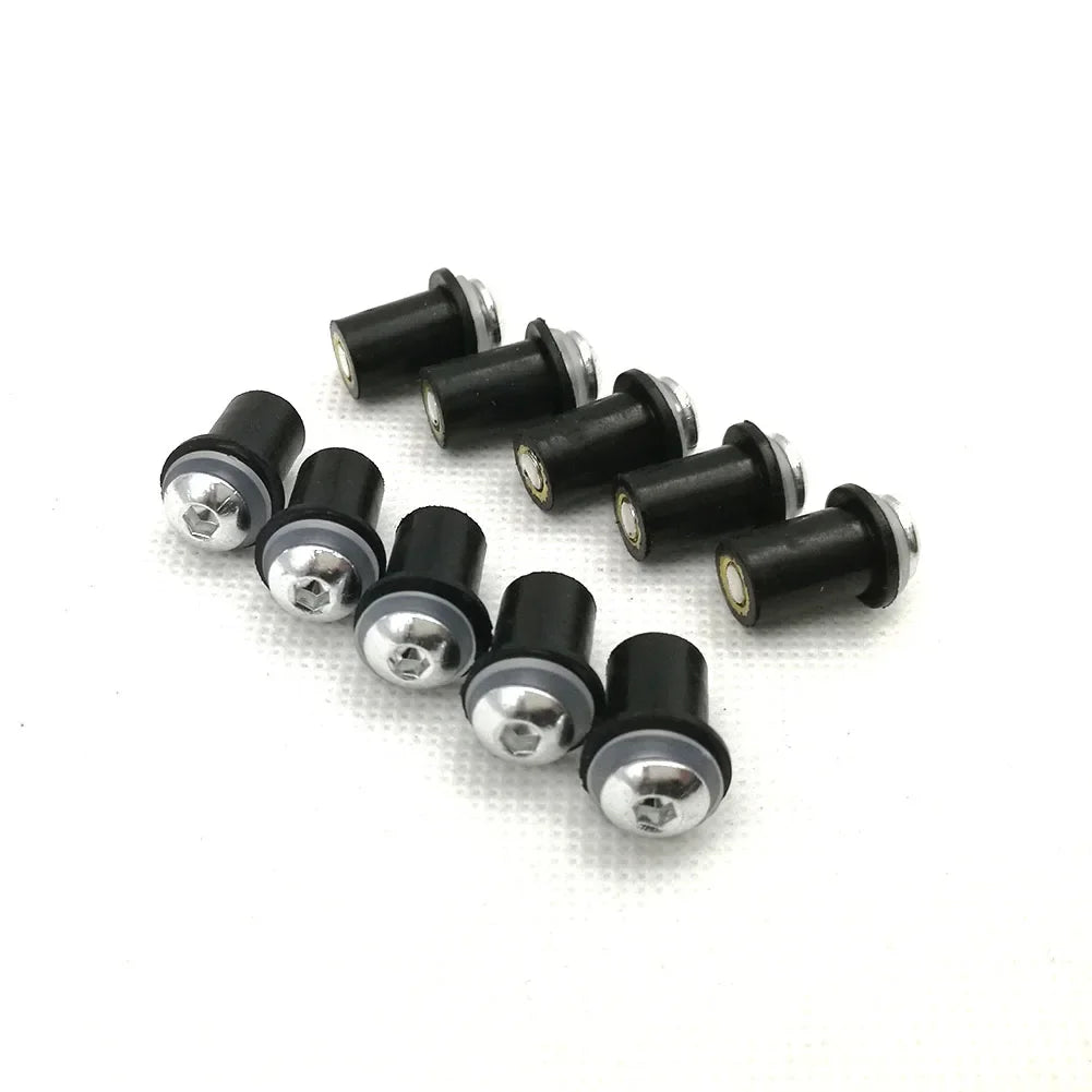 Vis de fixation de pare-brise moto en aluminium, plusieurs couleurs - vue 1