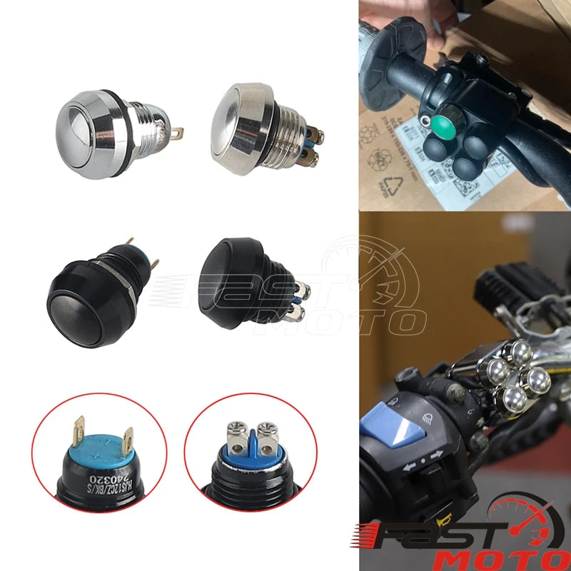 Bouton poussoir 12 mm pour Harley - vue 6