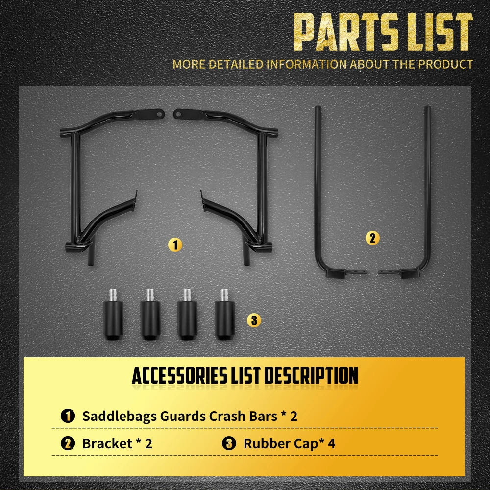 Barres de Protection Sacoches Arrière (Crash Bar) - Harley-Davidson Touring 1996-2008 – photo 5/7