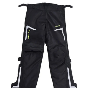 Surpantalon moto noir coupe-vent enfilage rapide - vue 3