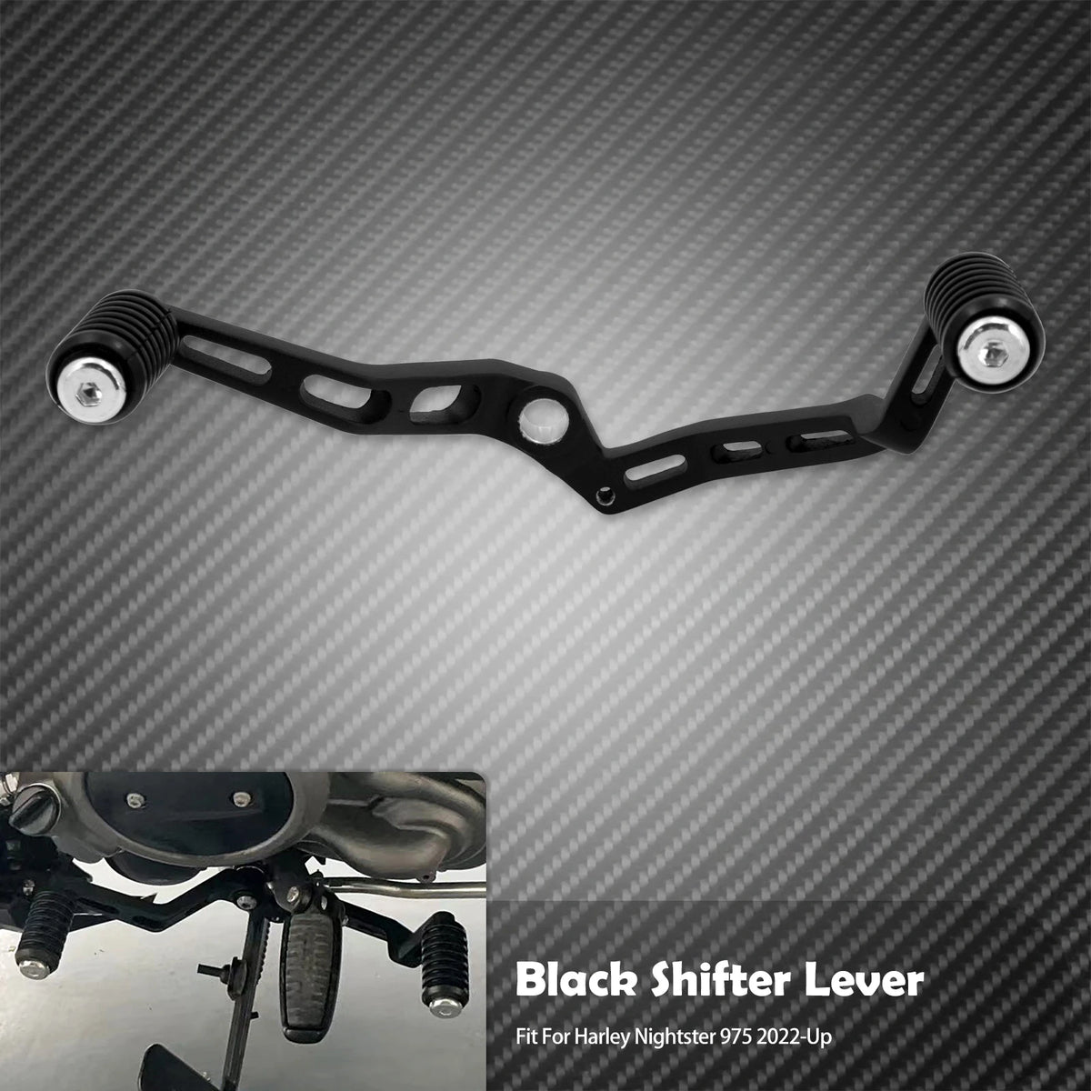Levier de sélecteur talon-pointe avec repose-pieds en aluminium - Harley Sportster Nightster RH975 2022-2024 – photo 7/7
