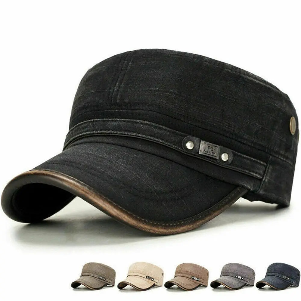 Casquette homme en coton beige - vue 1