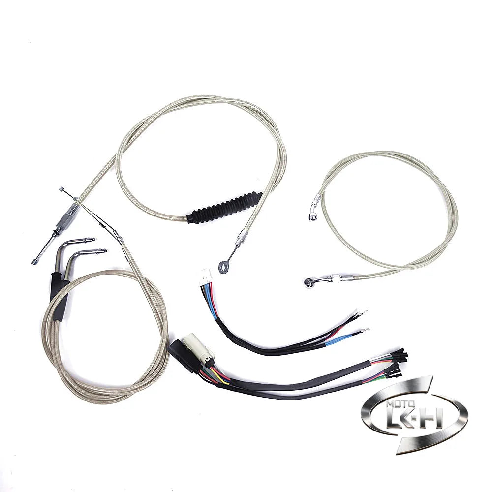Kit de durite d'embrayage et de frein d'extension 10-18 pouces pour Harley-Davidson Sportster XL883, Iron XL1200, Forty Eight, 72V 2007-2024 – photo 6/20