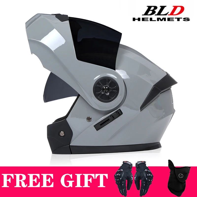 Casque moto modulable rétro double écran - vue - vue 19