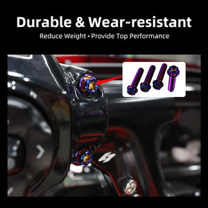 Boulons de Collier de Levier d'Embrayage Titane pour Harley Touring, Softail, Dyna – photo 2/12