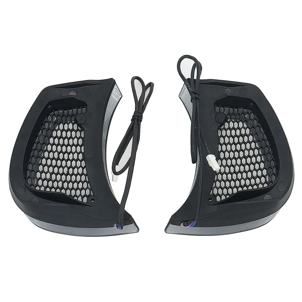 Feux LED d'accent de calandre de phare fumés, veilleuse blanche et clignotant, Harley Road Glide 2015 et plus - vue 5