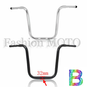 Guidon ape hanger 14 à 18 pouces pour Harley Softail, Dyna, Sportster et Road King - vue 3