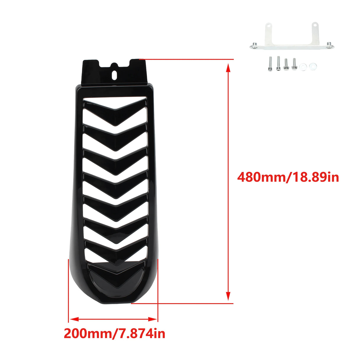 Sabot Inférieur de Radiateur (Chin Spoiler) Milwaukee-Eight - Harley-Davidson Softail Street Bob, Breakout, Fat Bob 2018-2022 – photo 2/7