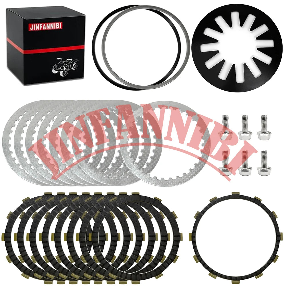 Kit embrayage disques et ressort diaphragme pour Harley Touring, Softail et Dyna - vue 1