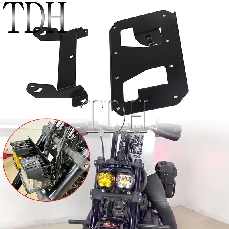 Support de feux additionnels pour Harley Fat Bob - vue 5