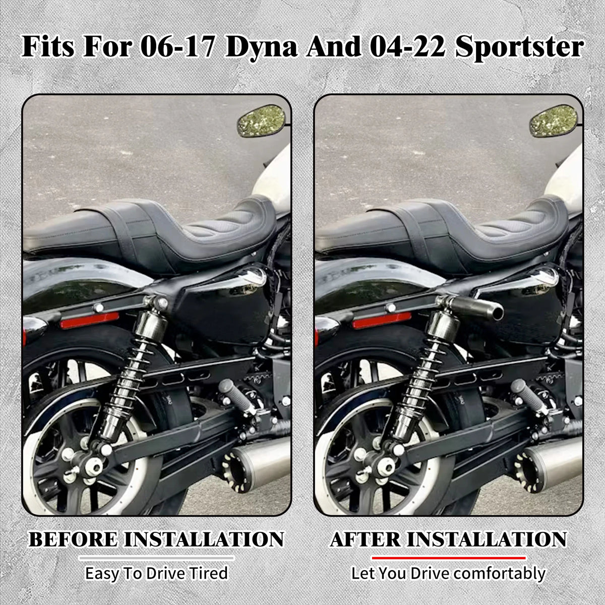 Sliders de Cadre Amortisseur Supérieur Anti-Chute - Harley-Davidson Dyna 2006-2017 et Sportster 2004-2022 – photo 2/7
