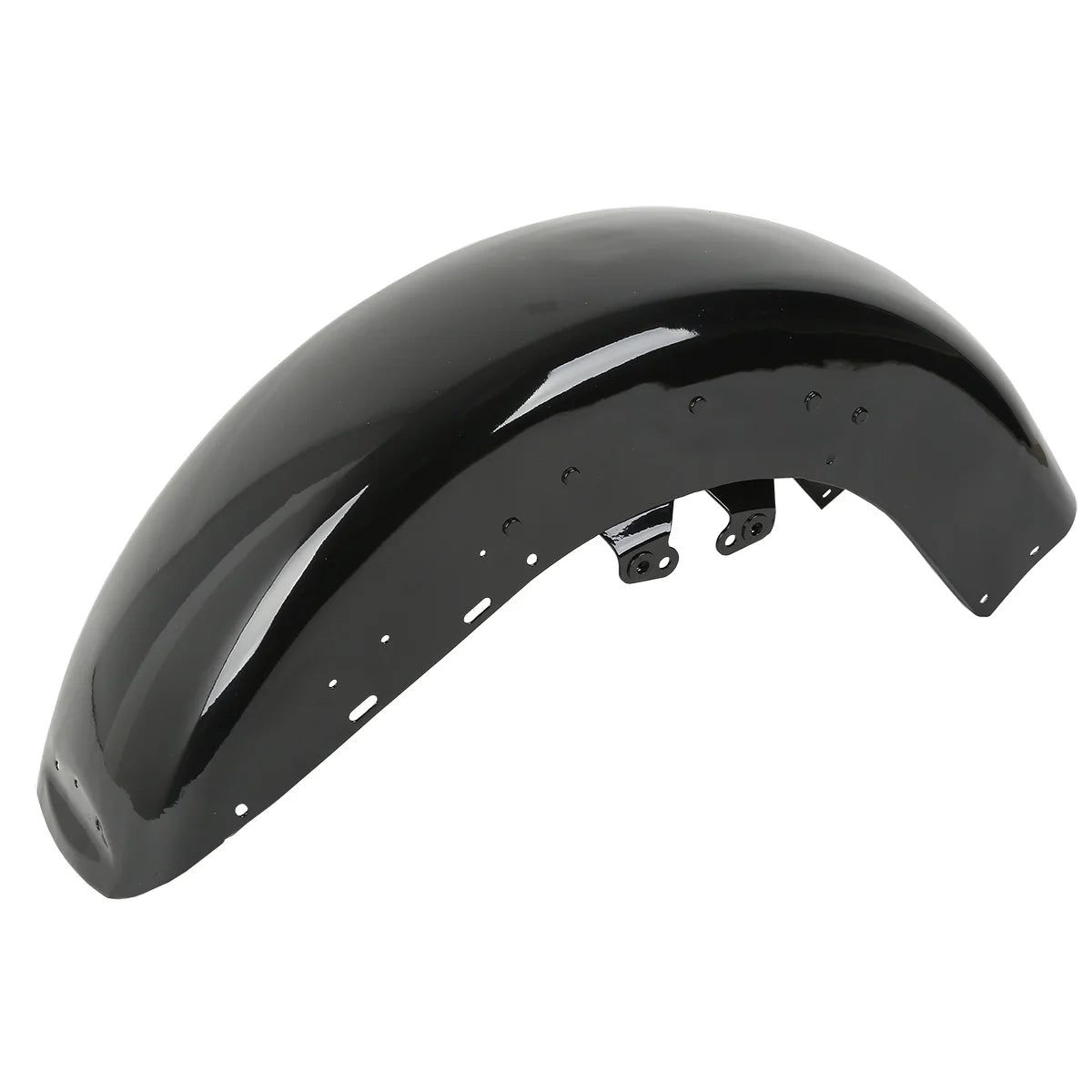 Garde-boue avant en acier noir pour Harley Touring - vue 4